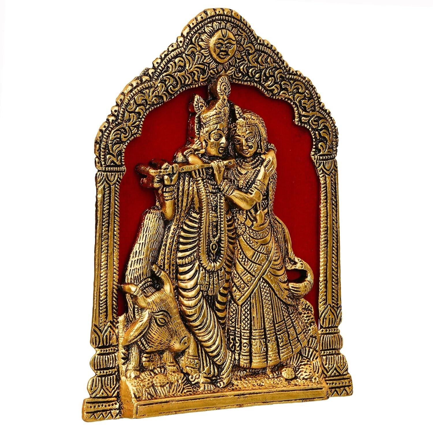 Webelkart Premium Metal Radha Krishna Idol - Swadesiicart