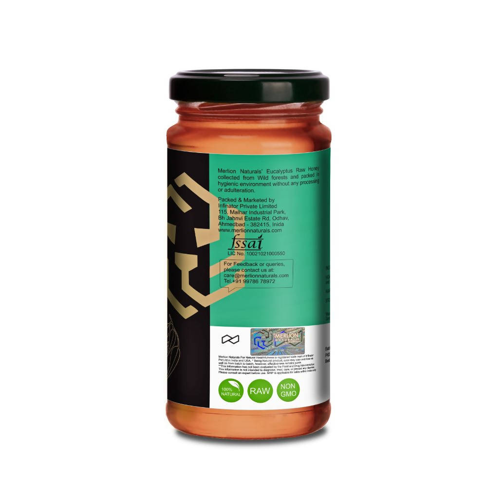 Merlion Naturals Eucalyptus Raw Honey - Swadesiicart