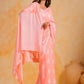 Vamsee Sikha Peach Georgette Saree - Swadesiicart