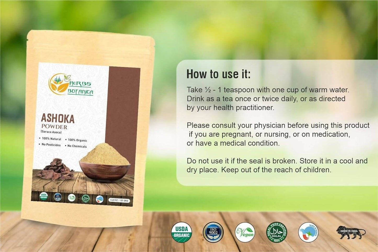 Herbs Botanica Ashoka Powder | Swadesiicart