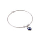 NVR Women Silver Evil Eye Adjustable Bracelet - Swadesiicart