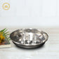 Stainless Steel Agardan Plate: Graceful Décor for Discerning Devotees - Divine India Art
