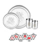 Stainless Steel Glory Dinner Set, 16-Pieces - Swadesiicart