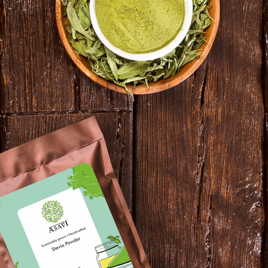Asavi Natural Stevia Powder - Swadesiicart