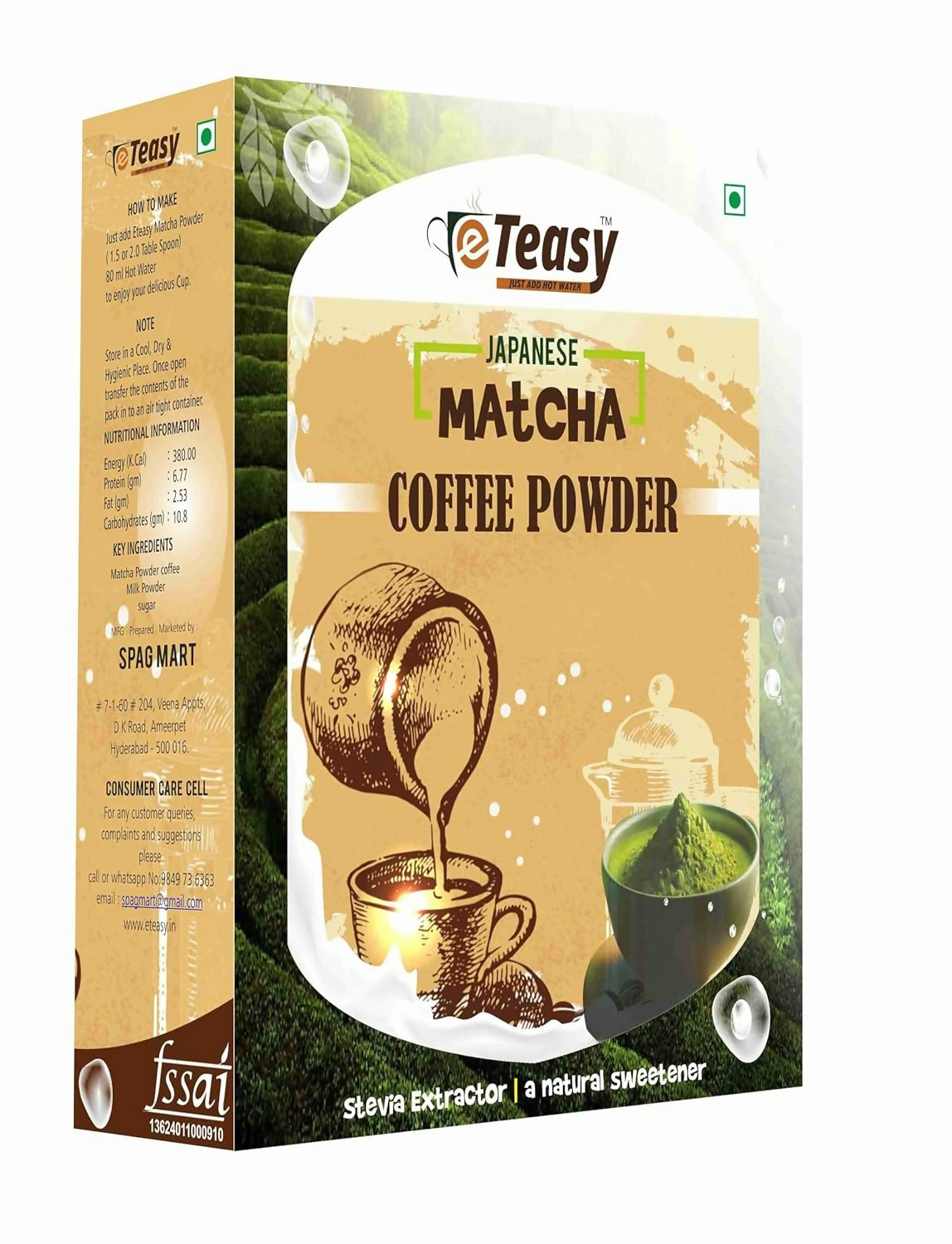 Eteasy Japanese Matcha Coffee Powder | Swadesiicart