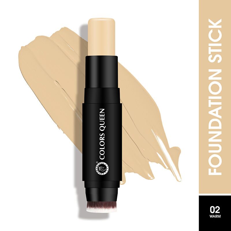 Colors Queen Fix & Blend Foundation Stick - 02 Warm | Swadesiicart