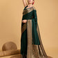 Vedant Vastram Soft Litchi Silk Banarasi Silk Saree - Green | Swadesiicart