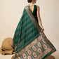 Vedant Vastram Soft Litchi Silk Banarasi Silk Saree - Green | Swadesiicart