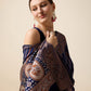 Vedant Vastram Soft Litchi Silk Banarasi Silk Saree - Navy | Swadesiicart