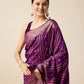 Vedant Vastram Soft Litchi Silk Banarasi Silk Saree - Purple | Swadesiicart