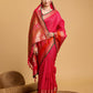 Vedant Vastram Soft Litchi Silk Banarasi Silk Saree - Pink | Swadesiicart