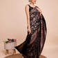 Vedant Vastram Soft Litchi Silk Banarasi Silk Saree - Black | Swadesiicart