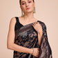 Vedant Vastram Soft Litchi Silk Banarasi Silk Saree - Black | Swadesiicart