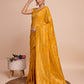 Vedant Vastram Soft Litchi Silk Banarasi Silk Saree - Mustard | Swadesiicart