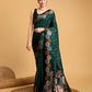 Vedant Vastram Soft Litchi Silk Banarasi Silk Saree - Green | Swadesiicart