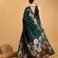 Vedant Vastram Soft Litchi Silk Banarasi Silk Saree - Green | Swadesiicart
