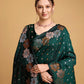 Vedant Vastram Soft Litchi Silk Banarasi Silk Saree - Green | Swadesiicart