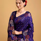 Vedant Vastram Soft Litchi Silk Banarasi Silk Saree - Violet | Swadesiicart