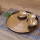 De Kulture Works Pure Ayurveda Kansa Bronze Golden Dinner Thali Set - Swadesiicart
