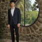 Navy Blue Tailored Co-Ord Set by Hilo Design - Swadesiicart