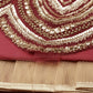 House of Panchhi Women Rosegold Net Embroidered Mirror Lehenga & Blouse with Dupatta | Swadesiicart