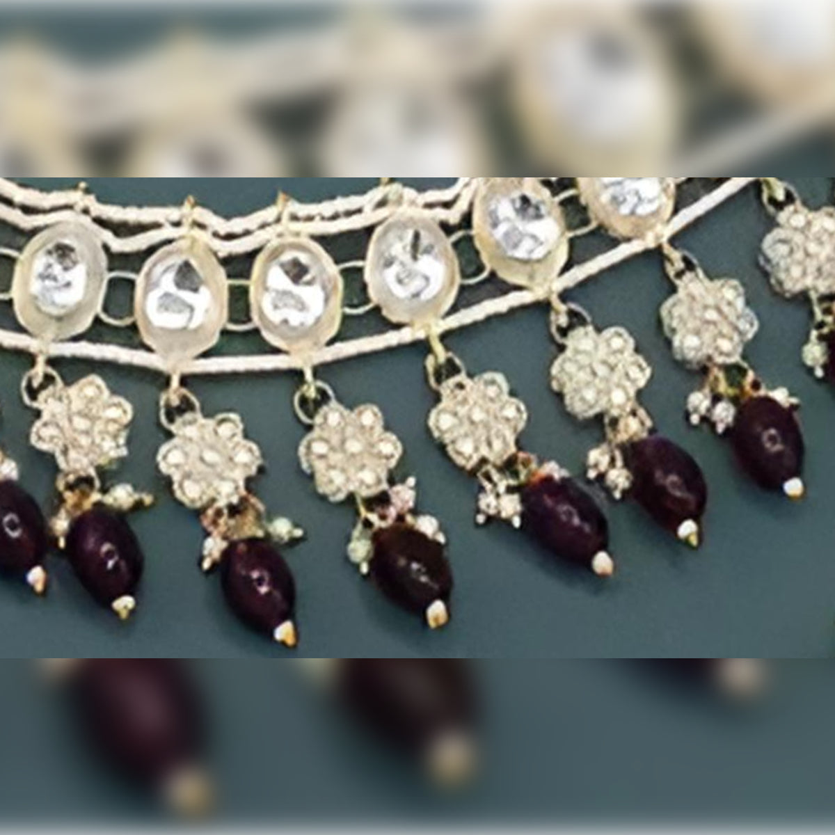 Jewel City Regal Diamond and Emerald Necklace Set - Exquisite Bridal and Formal Jewelry | Swadesiicart