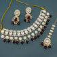 Jewel City Regal Diamond and Emerald Necklace Set - Exquisite Bridal and Formal Jewelry | Swadesiicart