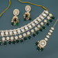 Jewel City Regal Diamond and Emerald Necklace Set - Exquisite Bridal and Formal Jewelry | Swadesiicart