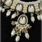 Jewel City Exquisite Pearl and Emerald Necklace Set | Swadesiicart