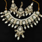 Jewel City Exquisite Pearl and Emerald Necklace Set | Swadesiicart