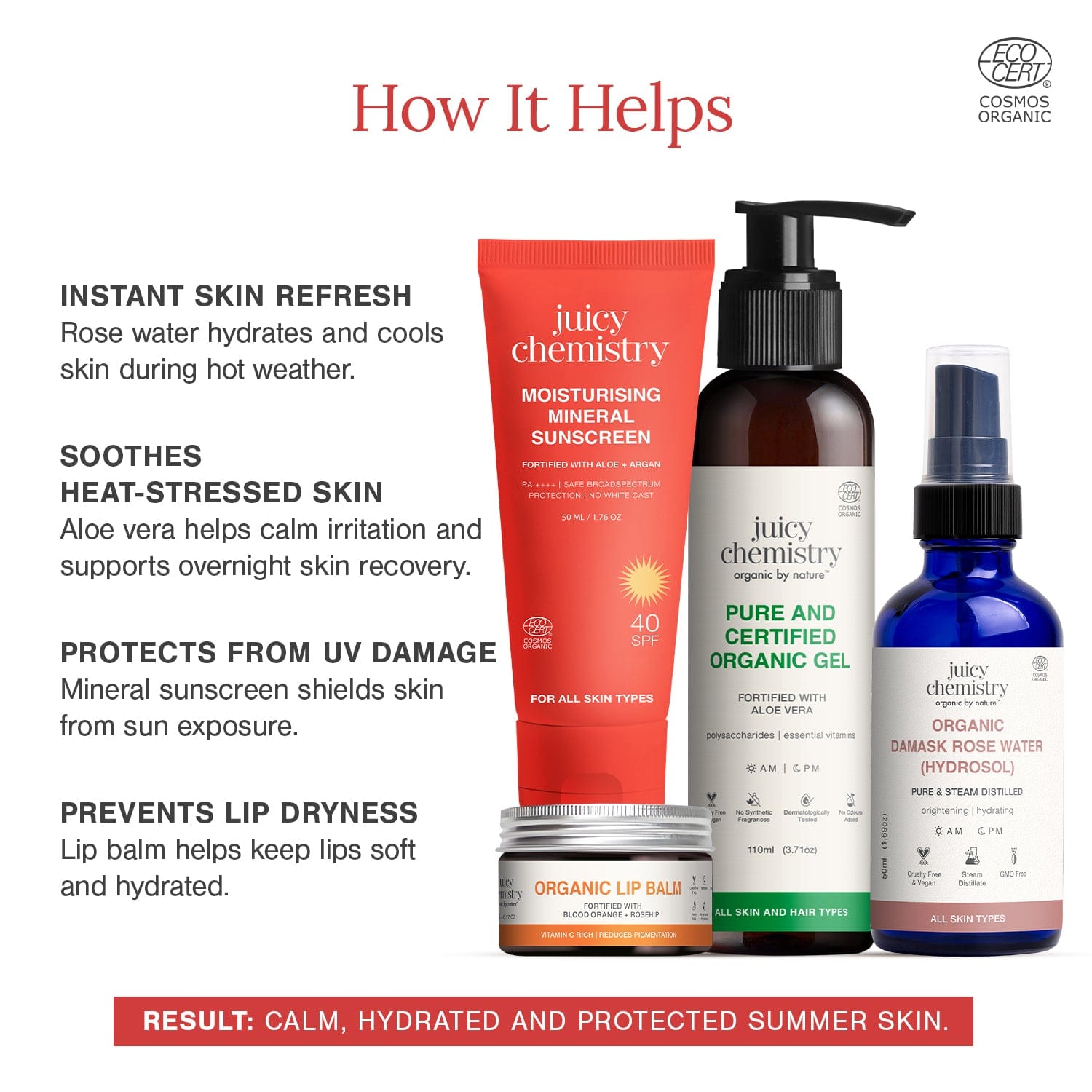 Summer Skin Rescue Kit | For Hydrating, Calming and Protecting Skin