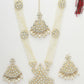 NVR Women's Gold-Polished Kundan-Studded Chandbali Earrings | Swadesiicart