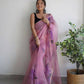Vamsee Pink Organza Saree - Swadesiicart