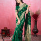 Vedant Vastram Banarasi Silk Fashion Saree - Green | Swadesiicart