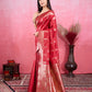 Vedant Vastram Banarasi Silk Fashion Saree - Red | Swadesiicart