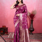 Vedant Vastram Banarasi Silk Fashion Saree - Wine | Swadesiicart