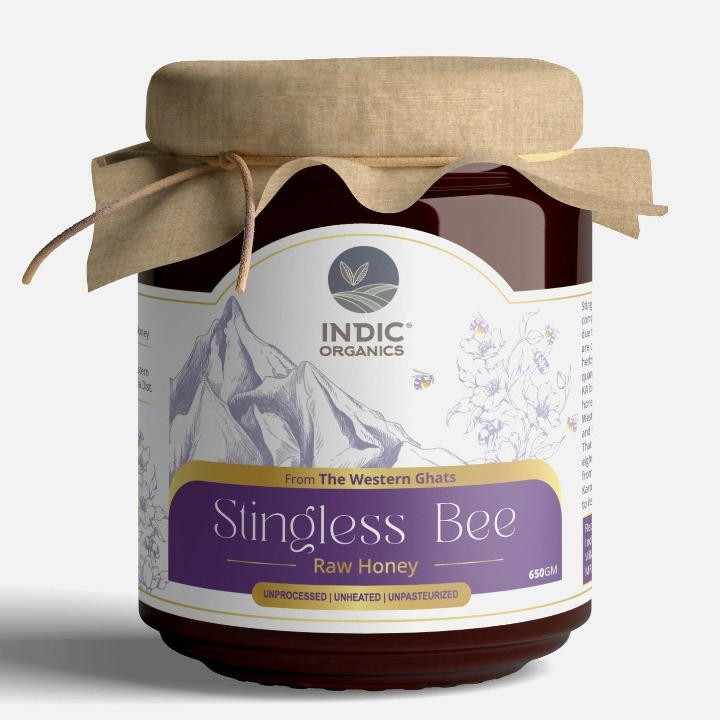 Indic Organics Small Stingless Bee Raw Honey from Western Ghats - Swadesiicart