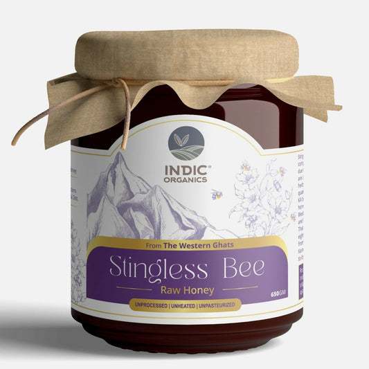 Indic Organics Small Stingless Bee Raw Honey from Western Ghats - Swadesiicart