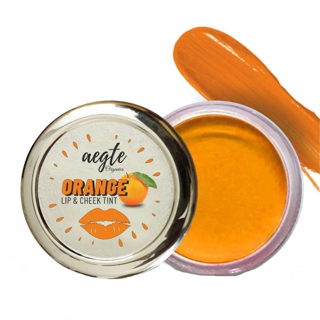 Aegte Organics Orange Peel Lip & Cheek Tint Balm - Swadesiicart