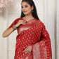 Shree Shyam Fashion Lichi Silk Red Saree