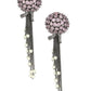 Blush Purple Stone Earrings with Pearls- Ruby Raang | Swadesiicart