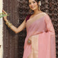 Shree Shyam Fashion Pink Cotton Saree