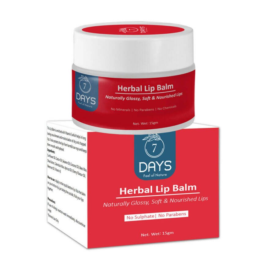 7 DAYS Herbal Lip Balm - Swadesiicart