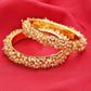 Mominos Fashion Kamal Johar Pearls Golden Off White Bangles Set