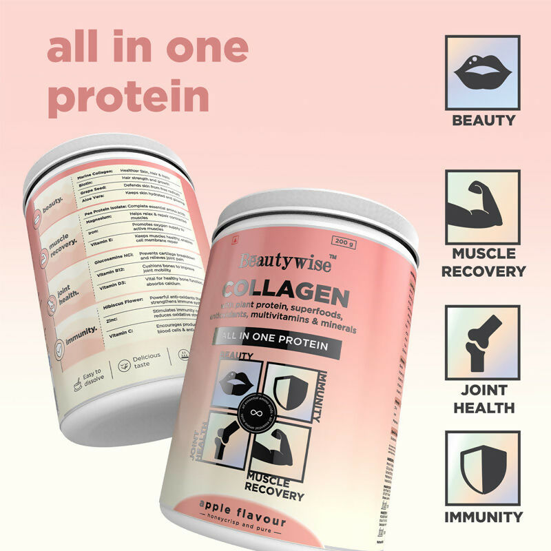 Beautywise All In One Collagen Proteins - Apple | Swadesiicart