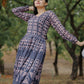 Aayaa Pure Chanderi Gown With Heavy Digital Print - Multi Color