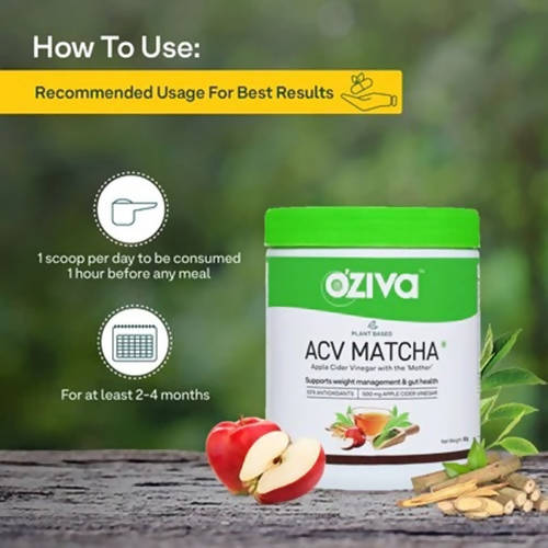 OZiva Plant Based ACV Matcha | Swadesiicart