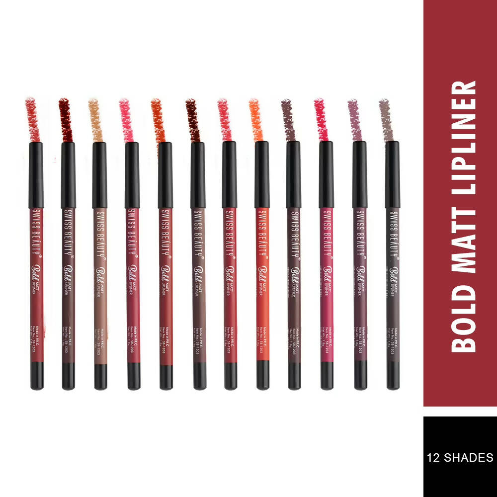 Swiss Beauty Bold Matt Lip Liner Set | Swadesiicart