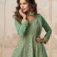 Anaita Green Heavy Fox Georgette Stitched Suit with Sequence Work