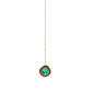 Ruby Raang Green and Red Meenakari Kundan Maang tikka | Swadesiicart